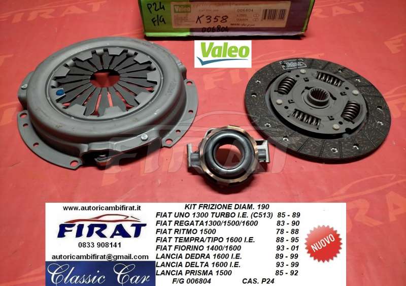 KIT FRIZIONE FIAT UNO TURBO IE DIAM.190 (006804)